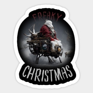 Steampunk Santa Claus, Christmas Artwork Sticker